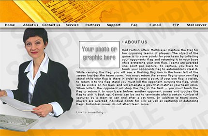 blue&nbsp;site template