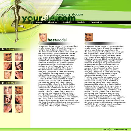 fashion&nbsp;site template