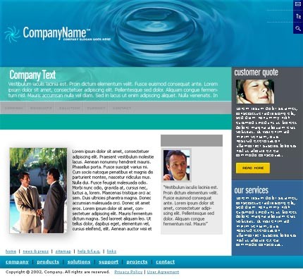 Website Template #1000