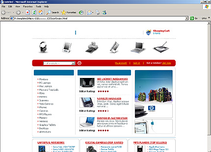 Website Template #10022
