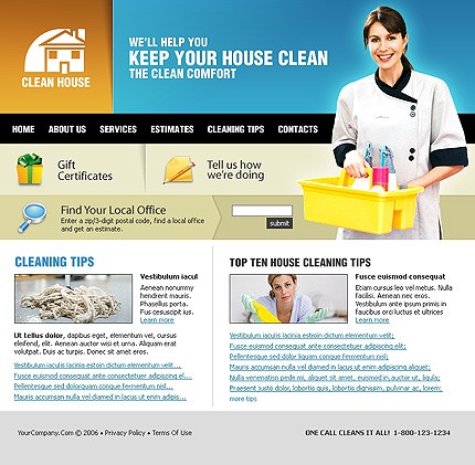 Download free software Cleaning Business Website Template Free mapprogs
