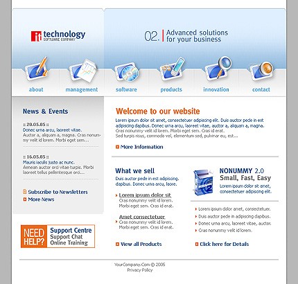 Website Template #10382