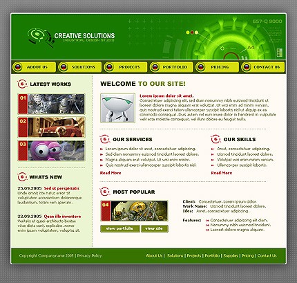 Website Template #10383