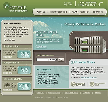 Website Template #10384