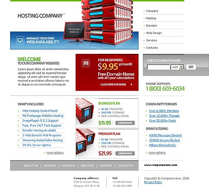 Website Template #10848