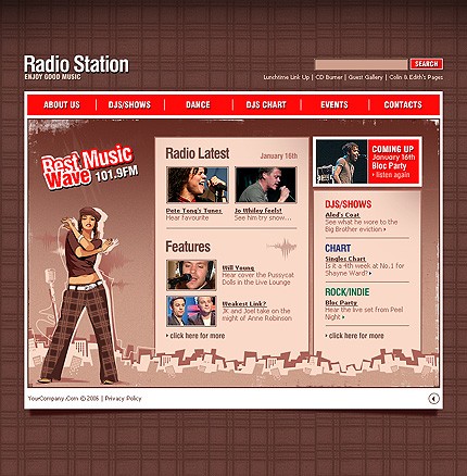 Website Template #10853