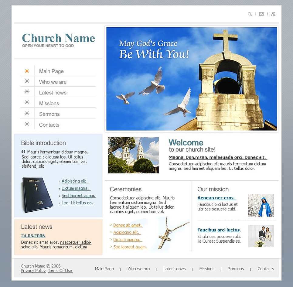 Christian Website Template Web Design Templates Website Templates Download Christian Website Christian Website Templates