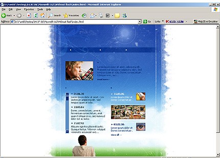 html homepage screenshot  website template  11575