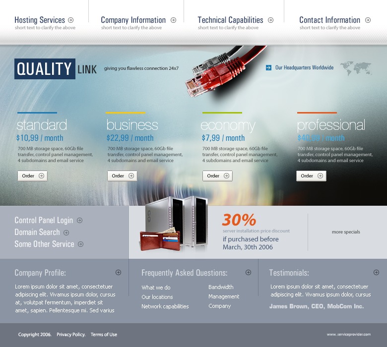 Download Free Software Contact Information Template Html Piratebayvista