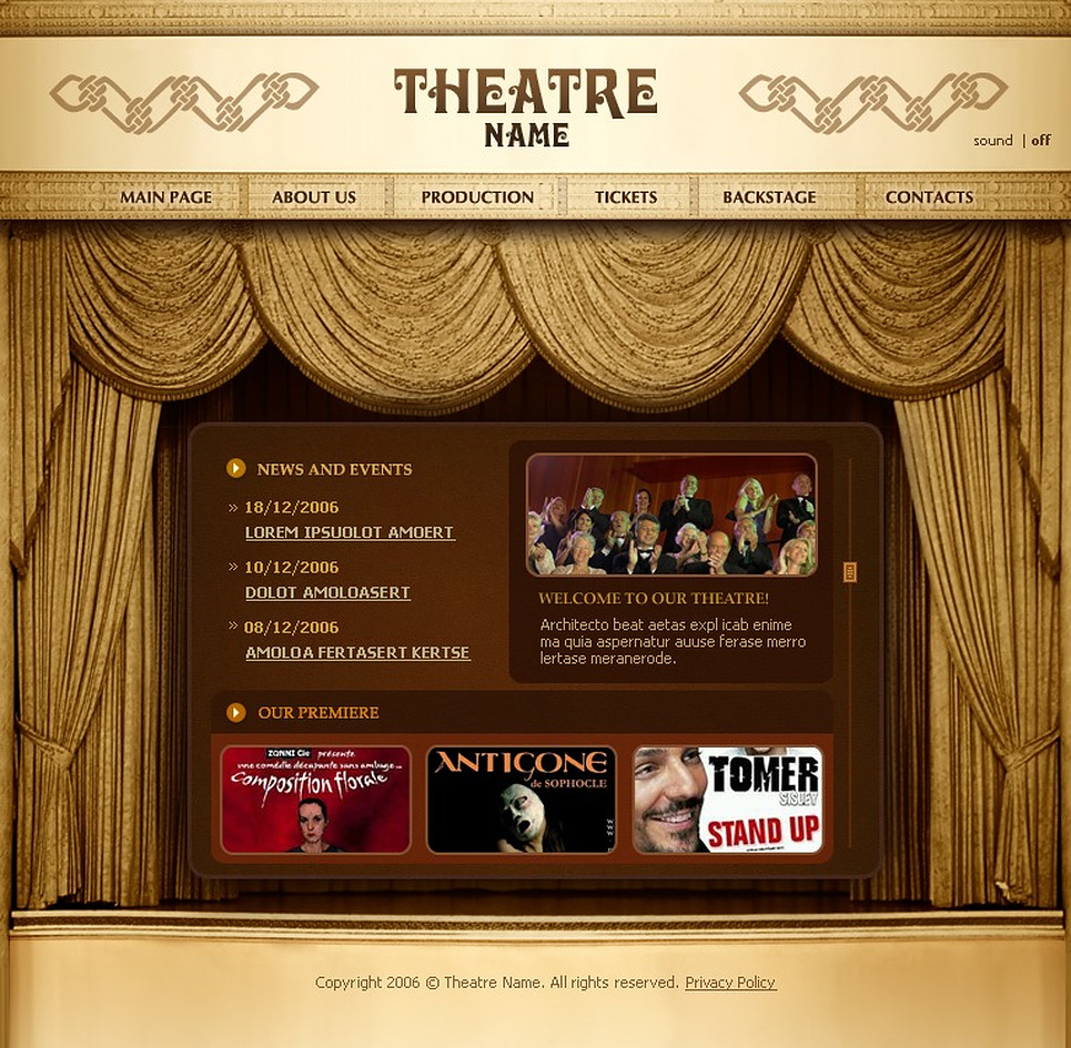 Joomla Theatre Template