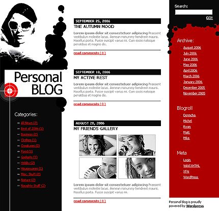 Personal Blogger Templates