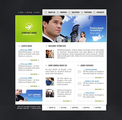 Website Template #14012