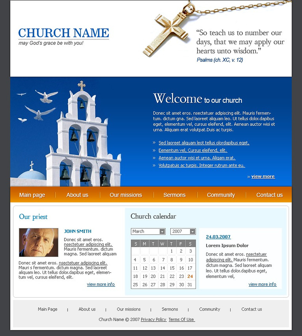 Christian Website Template Web Design Templates Website Templates Download Christian Website Christian Website Templates