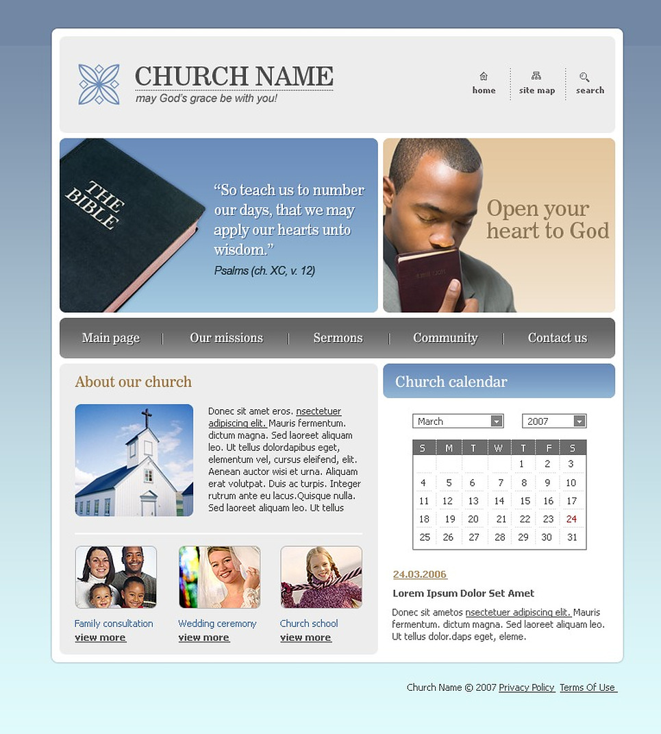 Christian Website Template Web Design Templates Website Templates Download Christian Website Christian Website Templates