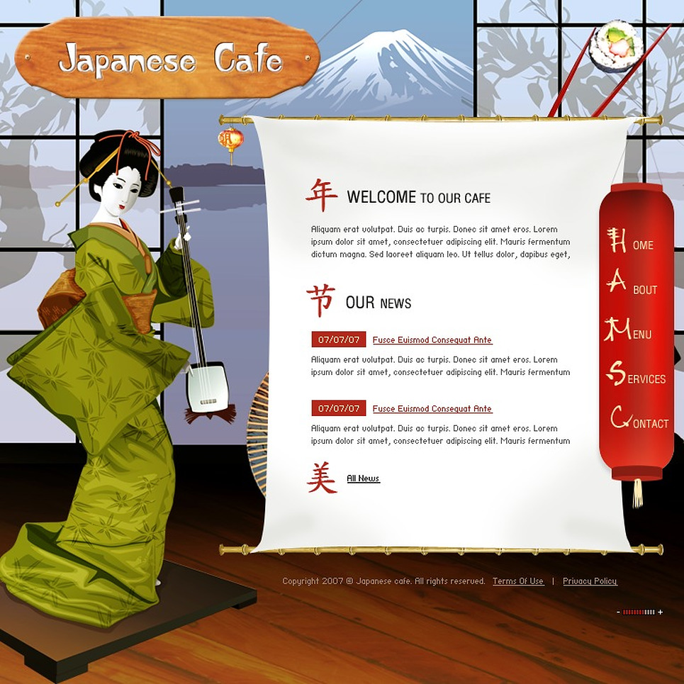 Japanese Website Design Templates