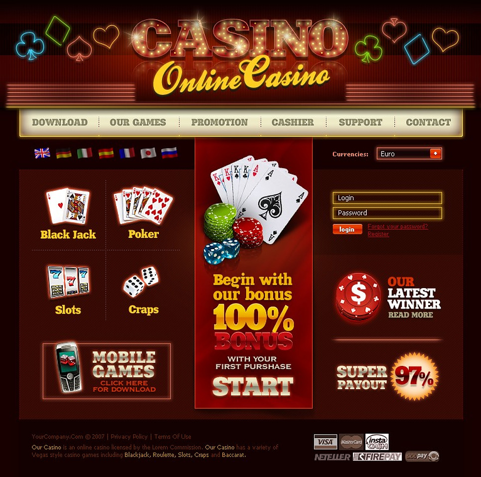 casino flash games for my site