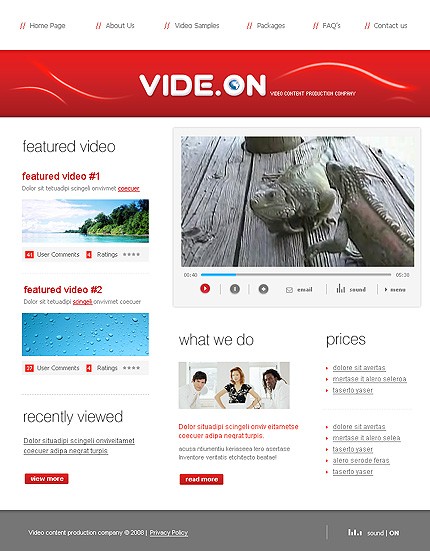 Website Template #17995