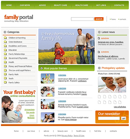 Website Template #18364