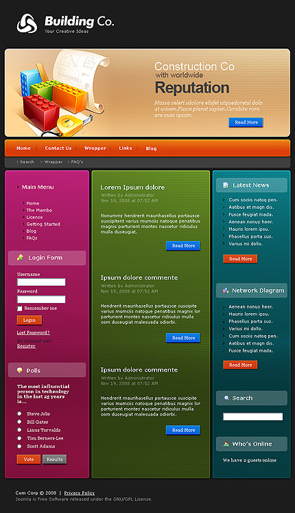 Website Template #18976