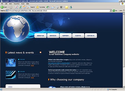 Website Template #19016