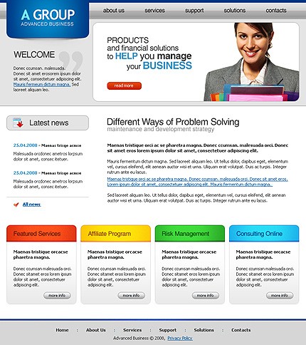 Website Template #19443