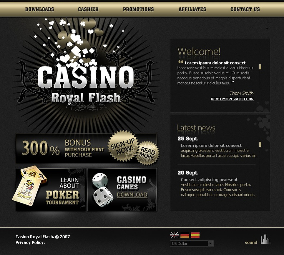 Casino Шаблон