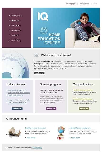 Website Template #19655