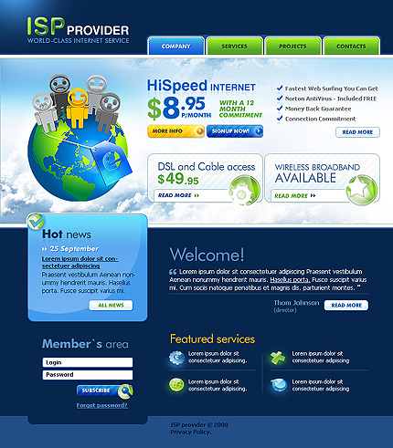 Website Template #19656