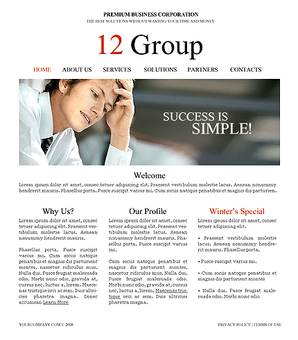 Website Template #20065