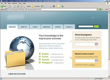 Website Template #20068