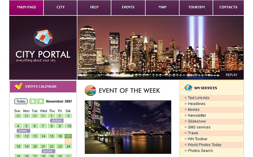 City Portal Website Templates Free Download