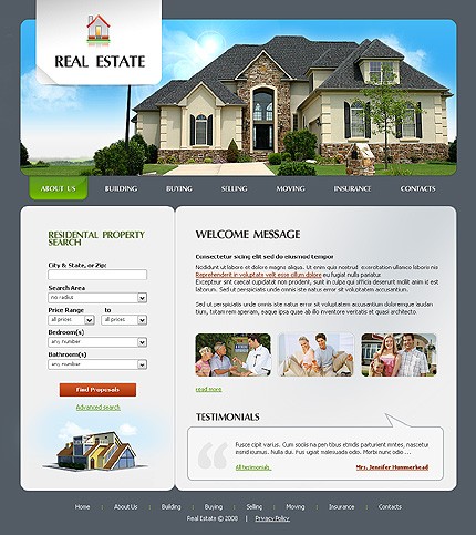 Real Estate Website Templates With Mls