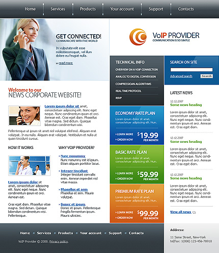 Website Template #20896