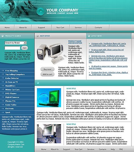 Website Template #2117