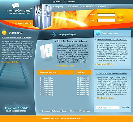 Website Template #2142