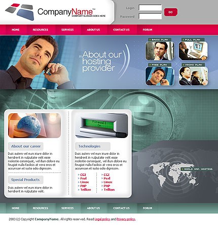 Website Template #2158