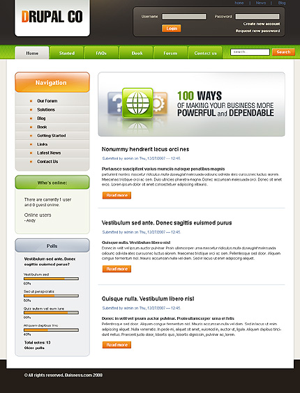 Website Template #21342