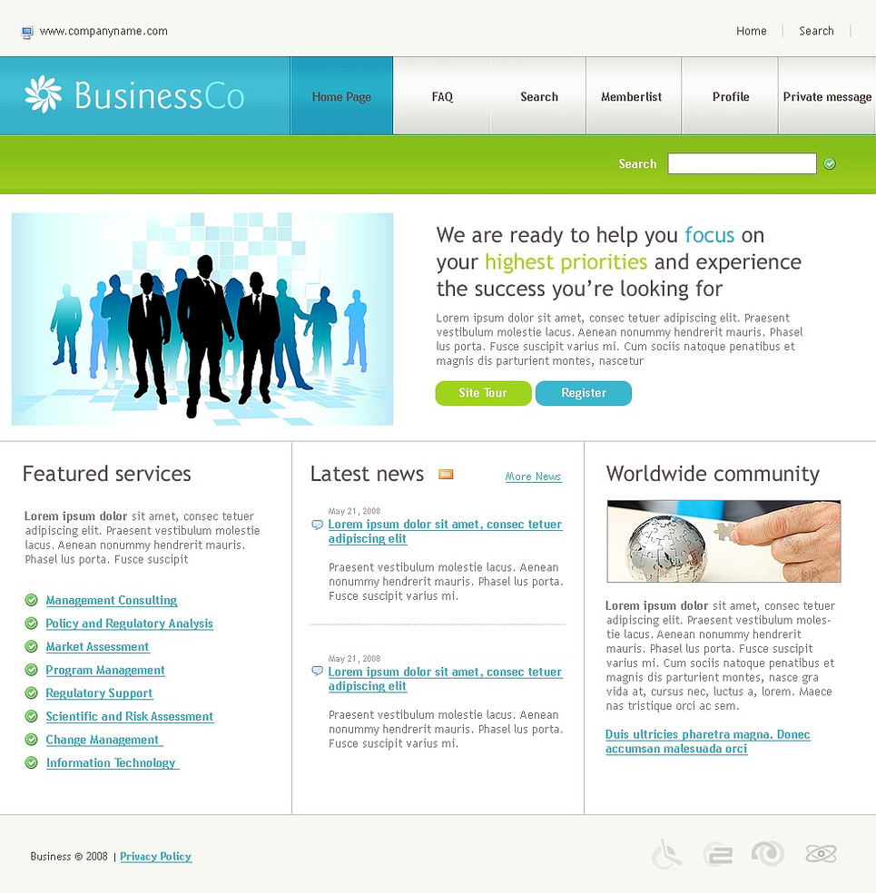 Business PhpBB Template 21497