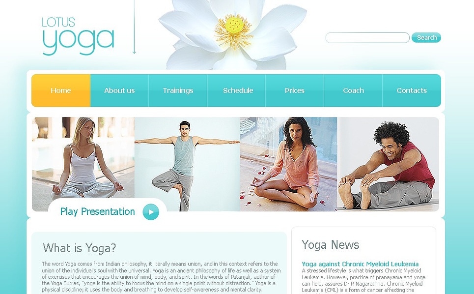 Yoga Website Template #21506