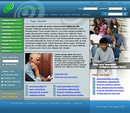 children&nbsp;site template