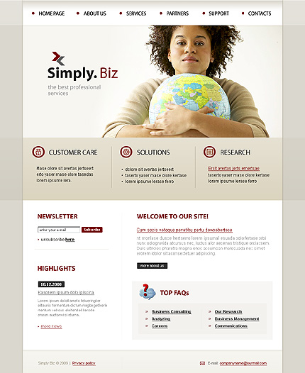 Website Template #23465