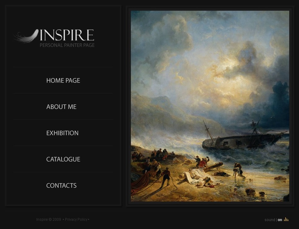 Artist Portfolio Flash Template 24668