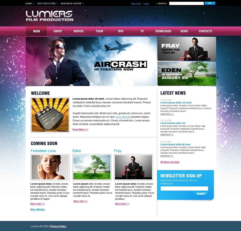 movie website template web design templates website templates movie website template web design templates website templates