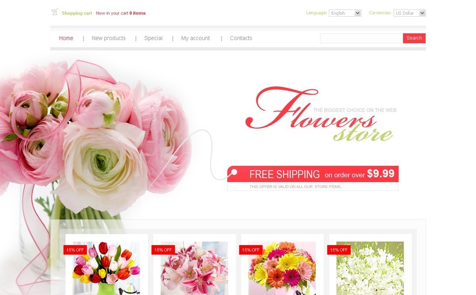 Flower Shop Template Website