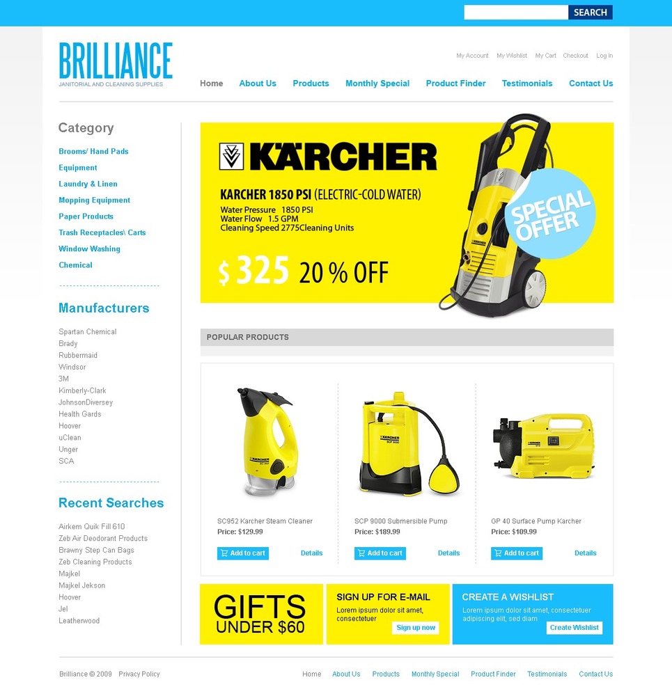 Electronics Store Website Template 25314