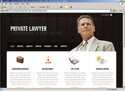 Website Template #25825