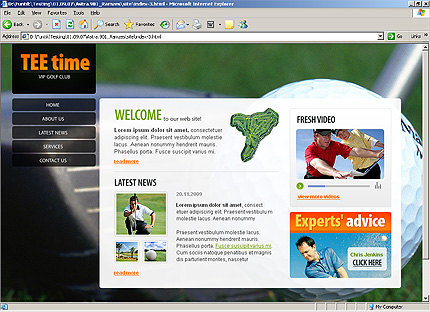 Website Template #25858