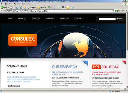 Website Template #25961