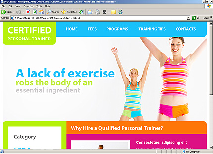 Website Template #25975