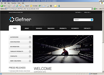 Website Template #25976